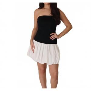 NEW BEFORE YOU COLLECTION strapless bubble dress in black